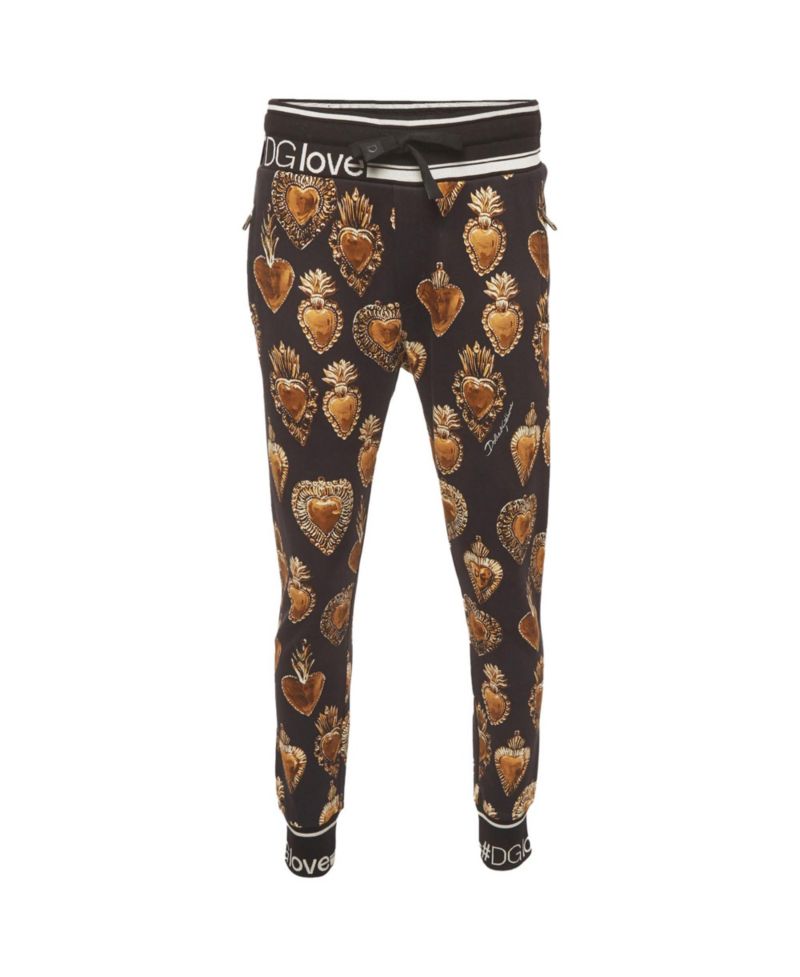 Men's Printed Jersey Drawstring Joggers