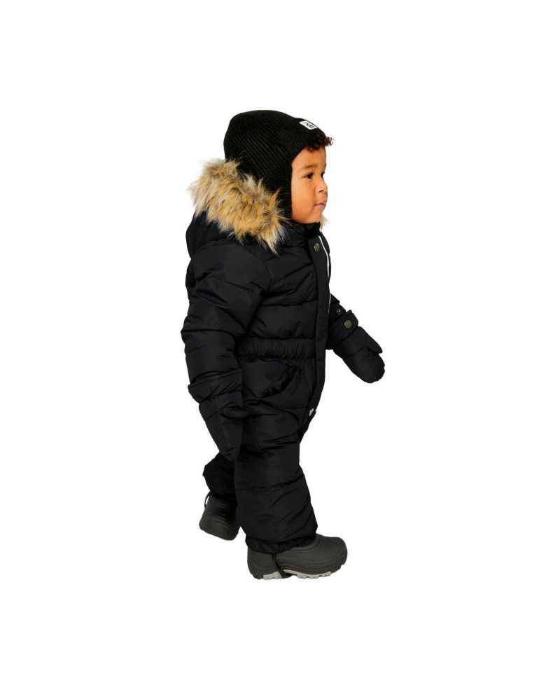 Baby ( 6M to 24M ) Unisex Original One Piece Puffy Snowsuit with Removable Mittens and Boots
