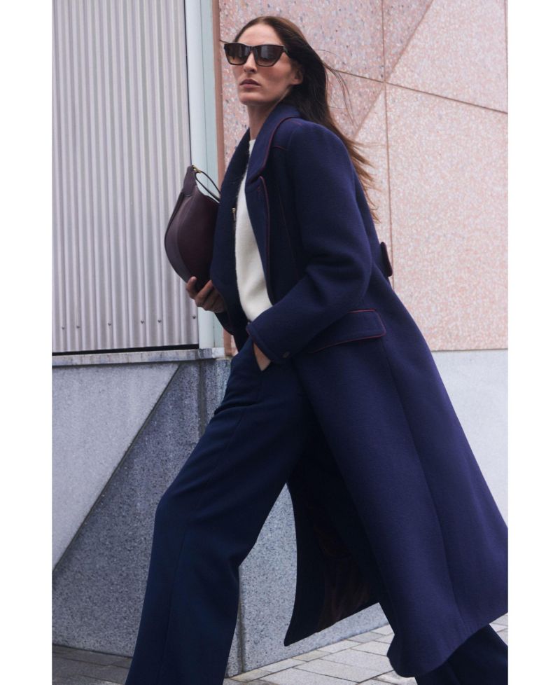 Women's Tailored Padded Lined Midi Coat