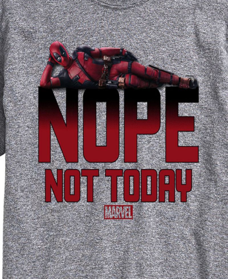 Men's Deadpool Nope Not Today Long Sleeve T-Shirt