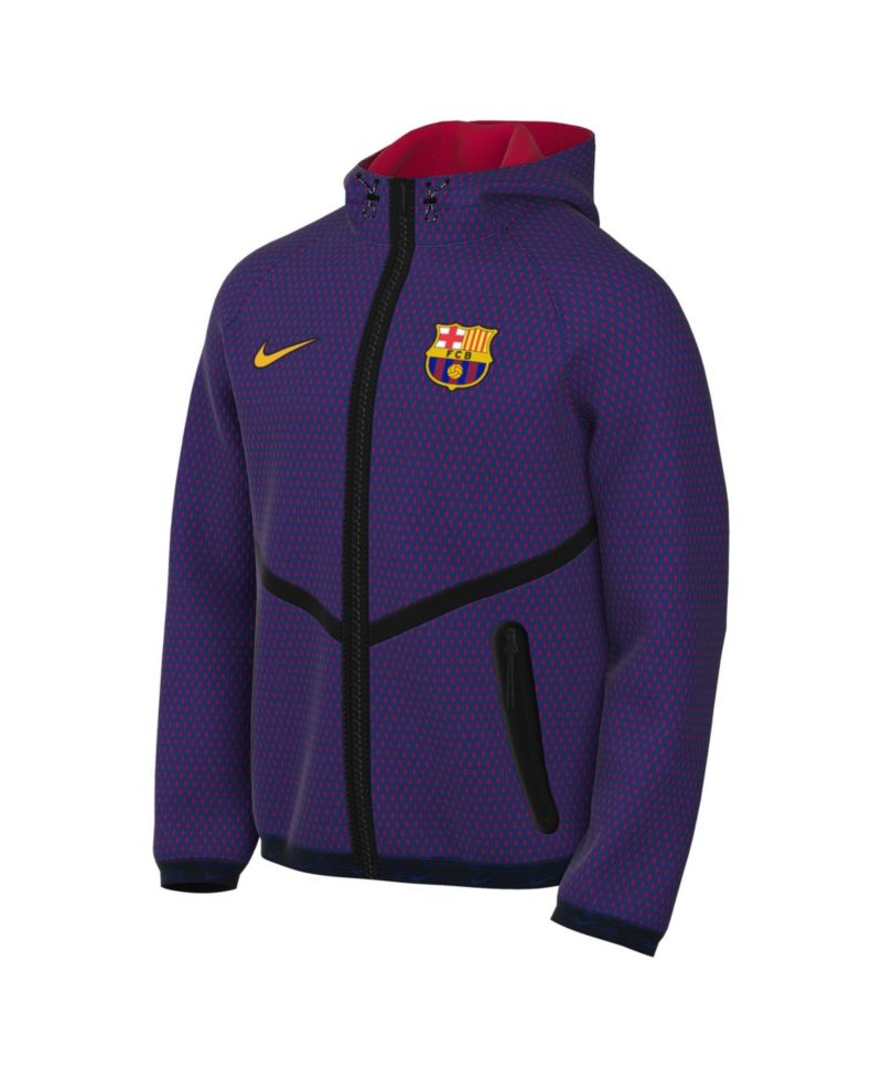 Men's Blue Barcelona 2026/27 Anthem Dri-FIT Full-Zip Hooded Jacket