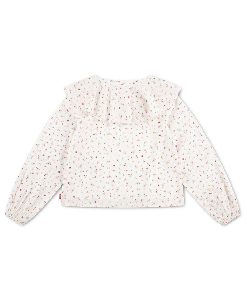 Girls' 7-16 Long-Sleeve Ruffle Top