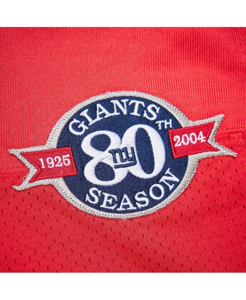 Men's Eli Manning Red New York Giants 2004 Authentic Throwback Retired Player Jersey