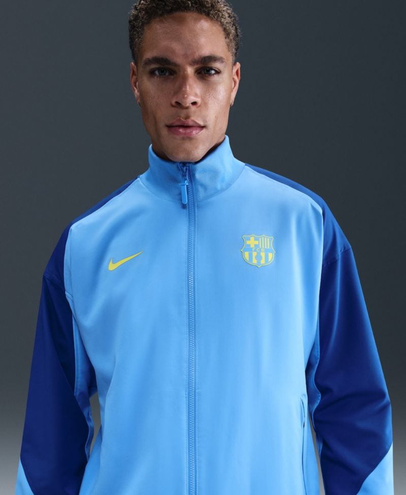 Men's Blue Barcelona Special Edition Strike Anthem Full-Zip Dri-FIT Jacket