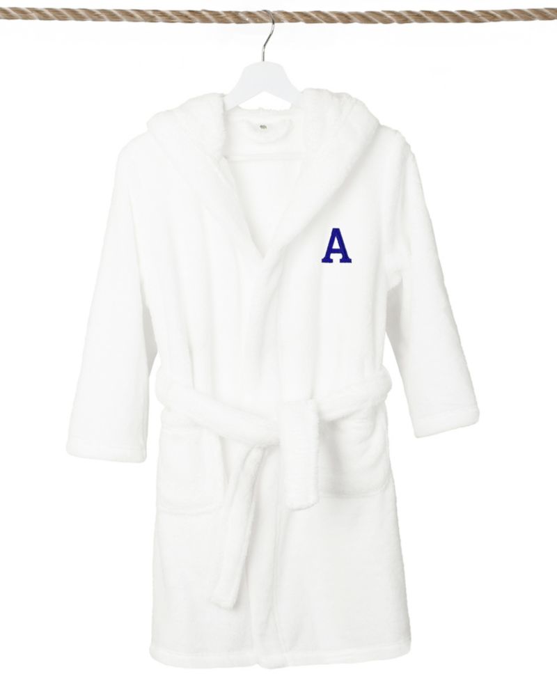 Personalized Kids Super Plush Hooded Bathrobe