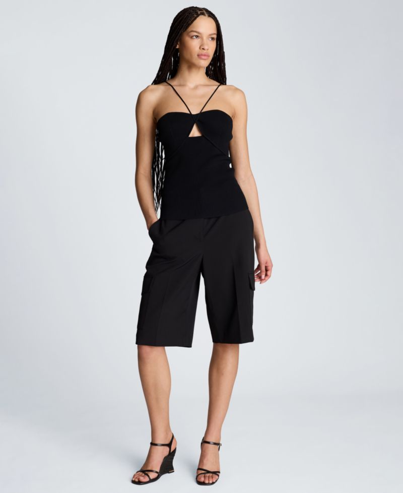 Women's High-Rise Wide-Leg Cargo Shorts