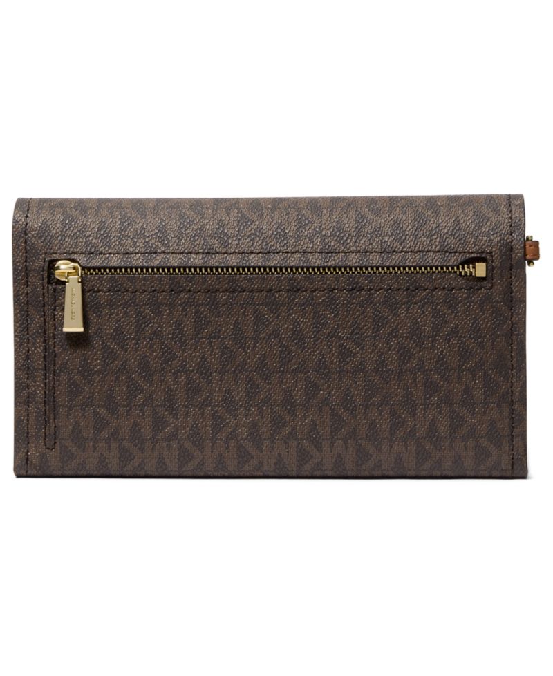 Jet Set Medium Flap Double Zipper Wristlet
