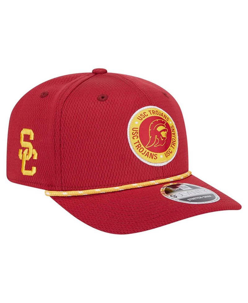 Men's Crimson USC Trojans COOLERA 9SEVENTY Rope Stretch-Snap Hat