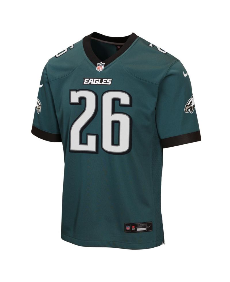 Big Boys and Girls Saquon Barkley Midnight Green Philadelphia Eagles Team Game Jersey