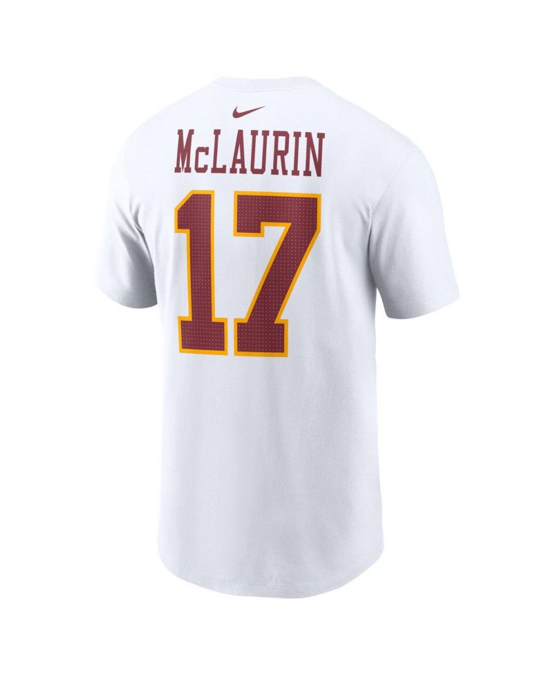 Men's Terry McLaurin White Washington Commanders Super Bowl Era Name & Number T-Shirt