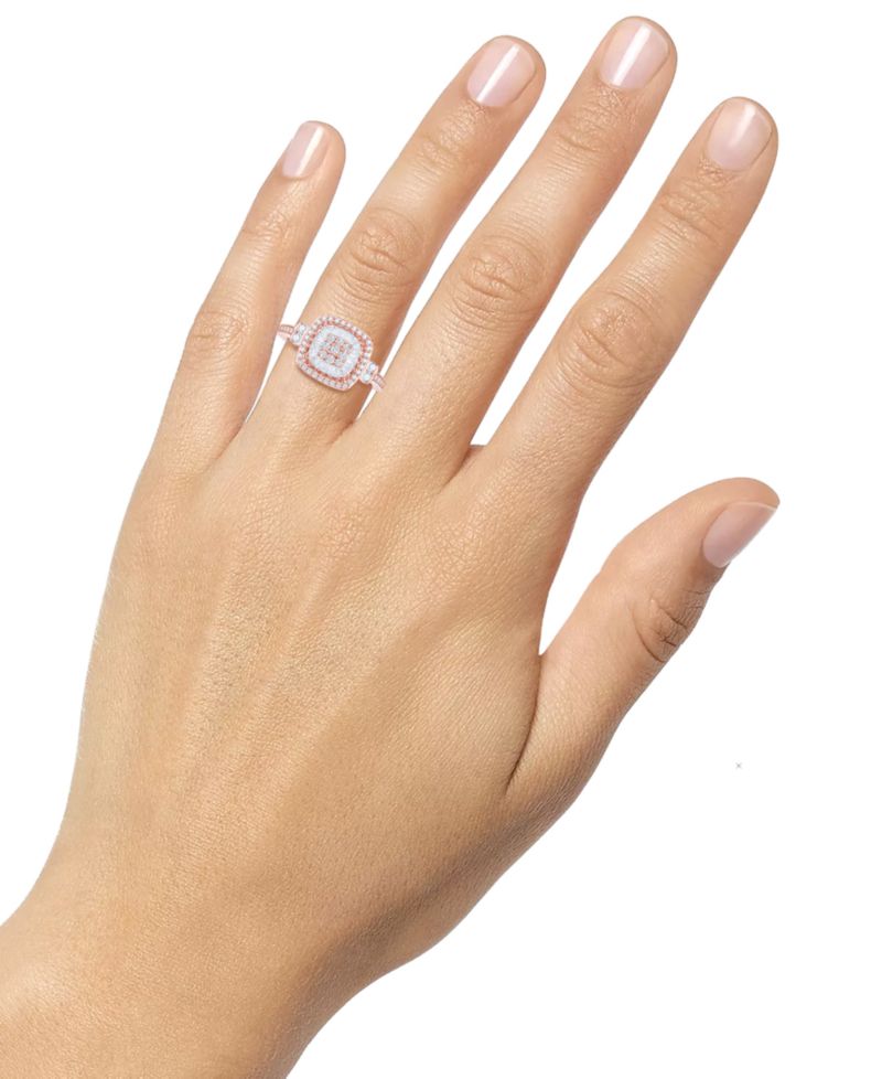 Diamond Vintage-Inspired Ring (1/2 ct. t.w.) in 14k White, Yellow or Rose Gold