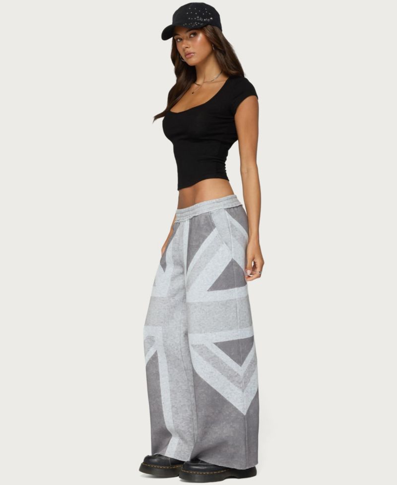 Women's London Rush Wide-Leg Low-Rise Sweatpants