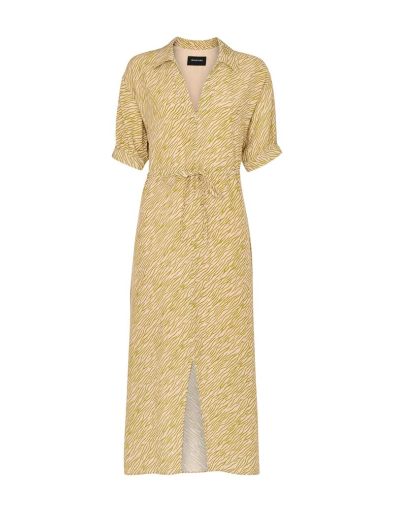 Women's Tiger Flame Short Sleeve Midi Dress