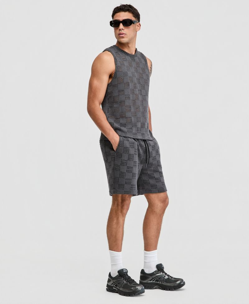Men's Grid Mesh Shorts, Macy's Exclusive