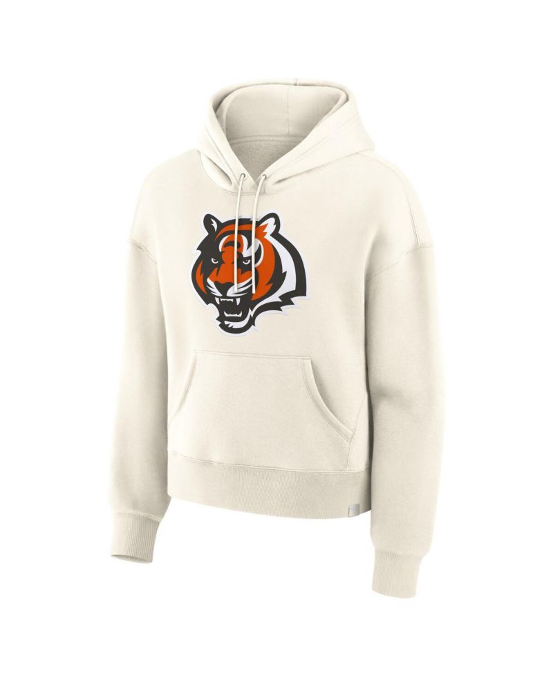 Women's Cream Cincinnati Bengals Dove Legacy Pullover Hoodie