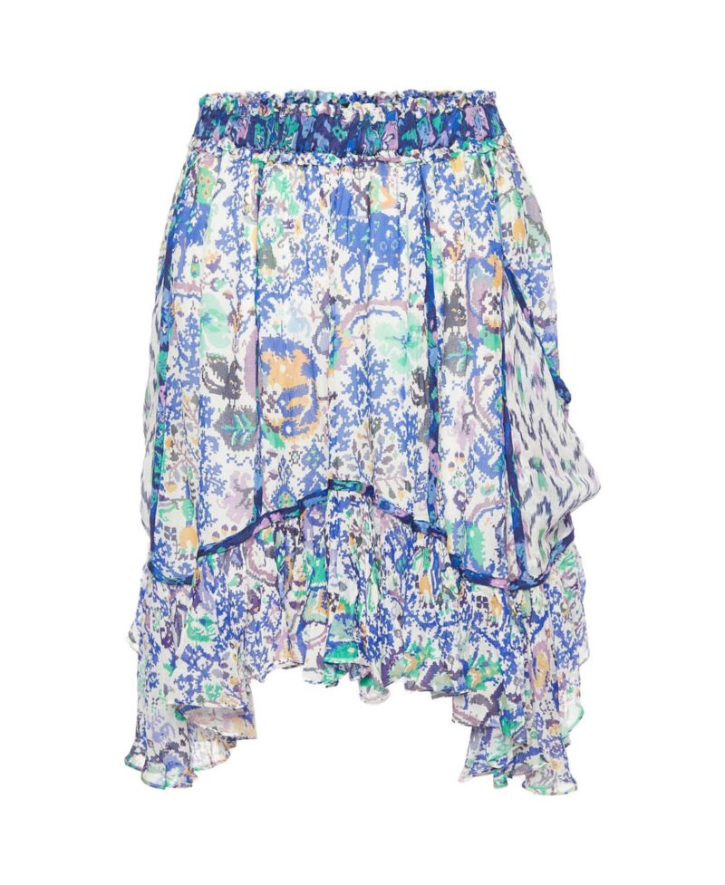 Women's Multicolor Print Crepe Viviane Skirt
