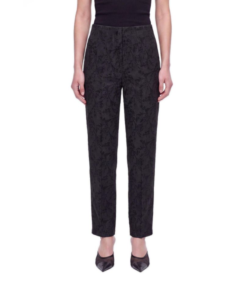 Women's High Waist Jacquard Trousers