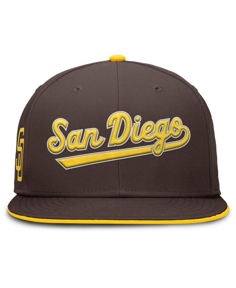 Men's Brown San Diego Padres True Performance Fitted Hat