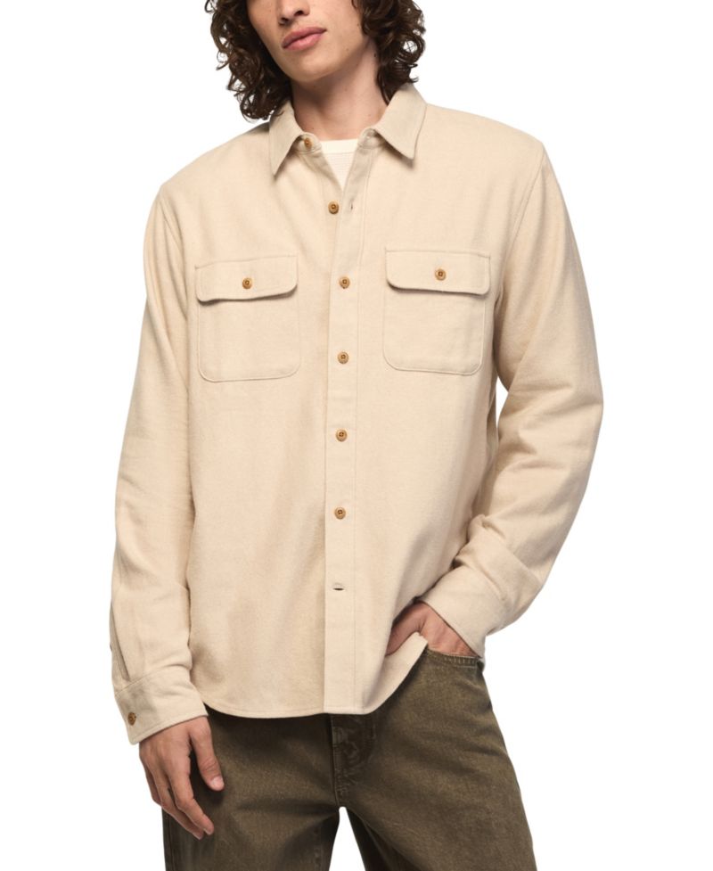 Men's Cloud Soft Humboldt Flannel Long-Sleeve Spread Collar Shirt