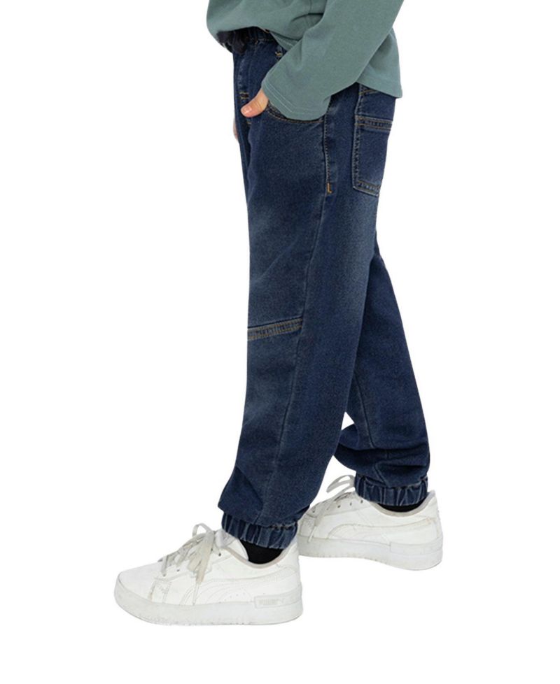 Little and Big Boy (6-12) French Terry Denim Jogger Pants