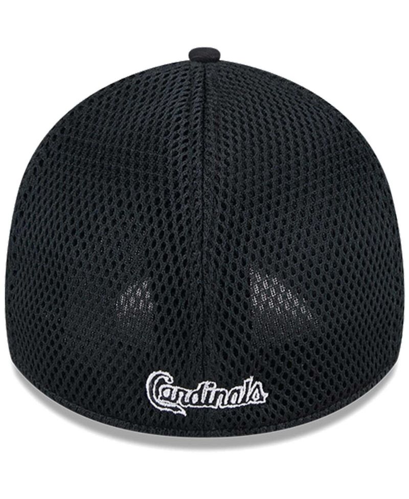 Men's St. Louis Cardinals Evergreen Black White Neo 39Thirty Flex Hat