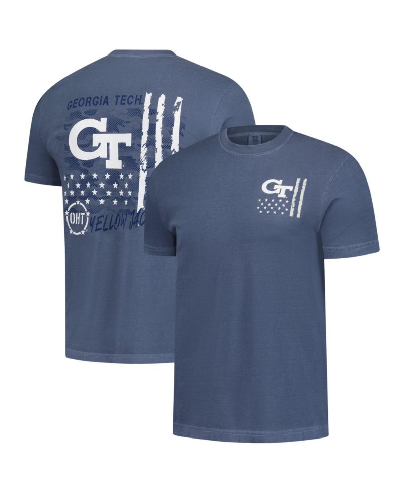 Men's Navy Georgia Tech Yellow Jackets Comfort Colors OHT Camo Overlay T-Shirt