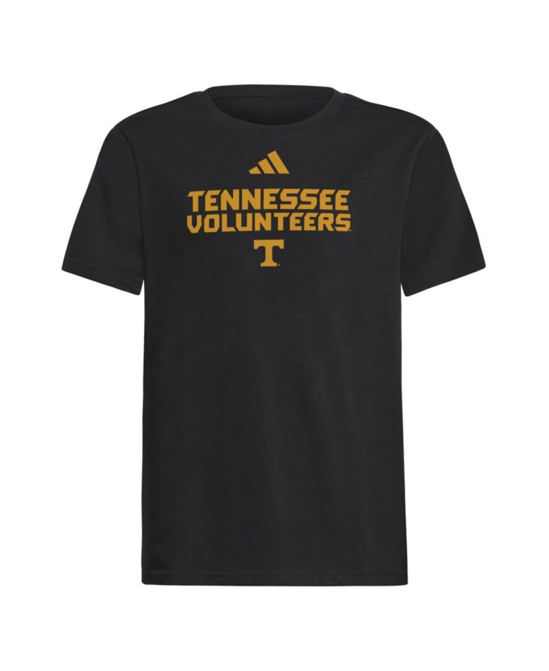 Big Boys and Girls Black Tennessee Volunteers Wordmark Fresh T-Shirt