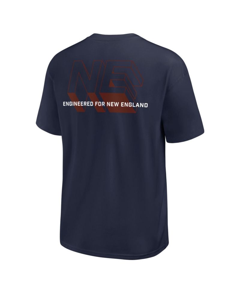 Men's New England Patriots Max90 Relaxed-Fit Dropped-Shoulder T-Shirt