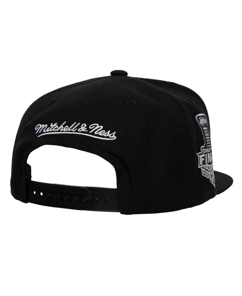 Men's Black Pittsburgh Penguins Core Top Spot Snapback Hat