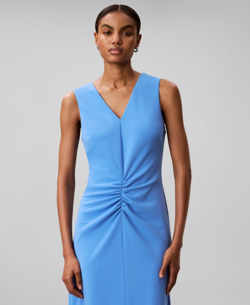 Women's Sleeveless V-Neck Fit & Flare Dress