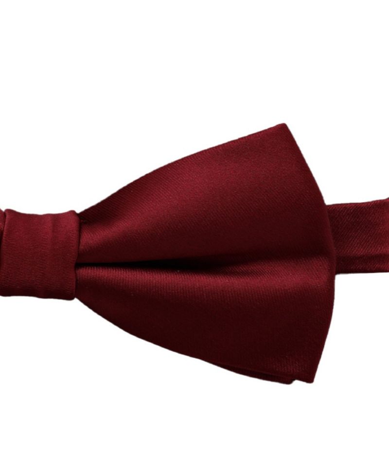 Men's Solid Pre-Tied Bow Tie