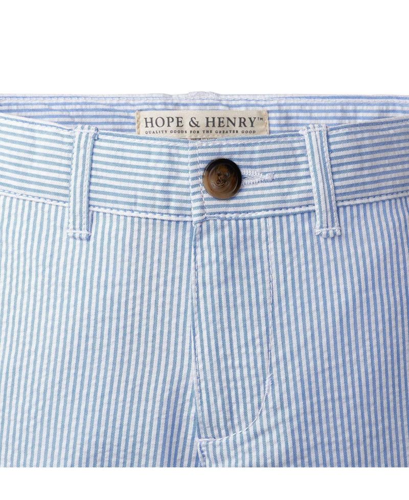 Big Boys Hope and Henry Cotton Seersucker Suit Pant