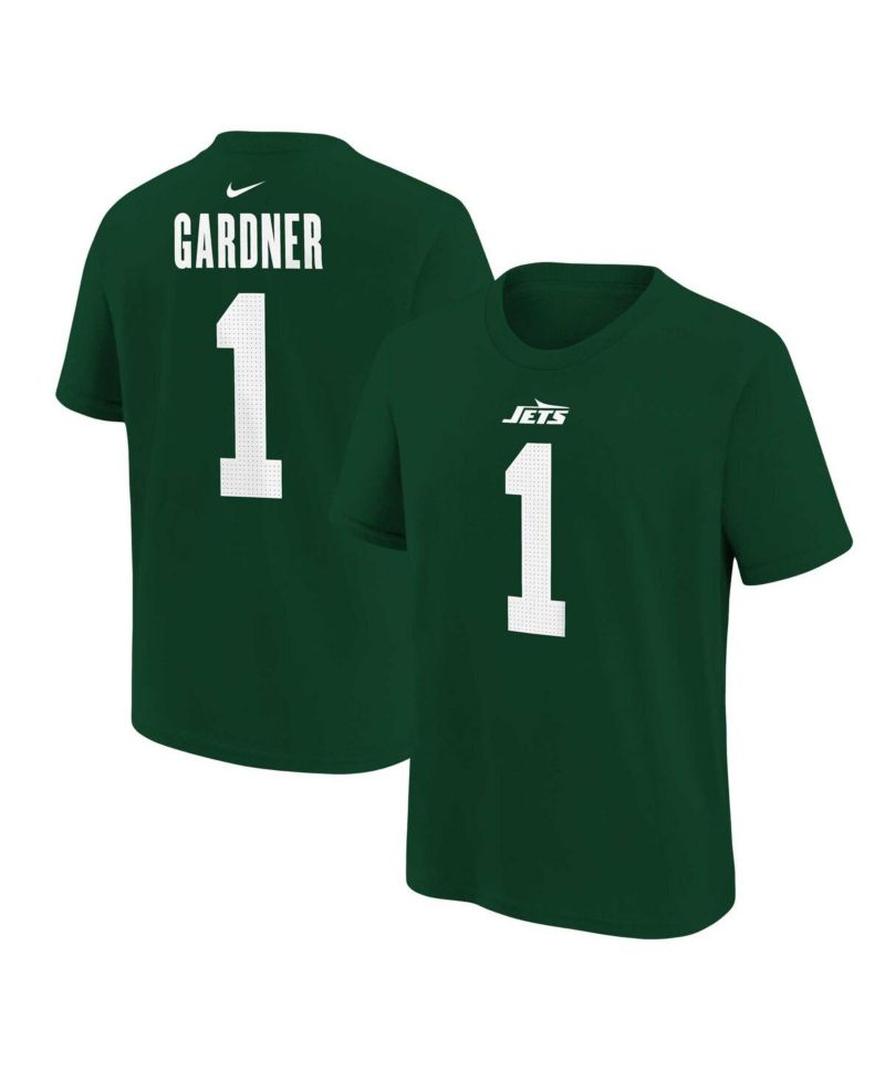 Big Boys and Girls Ahmad Sauce Gardner Green New York Jets Player Name & Number T-Shirt