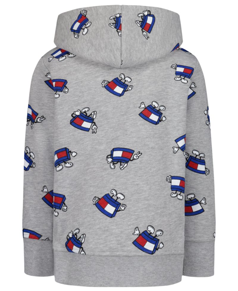 Boys' 2T-7 Mascot Allover-Print Kangaroo-Pocket Hoodie