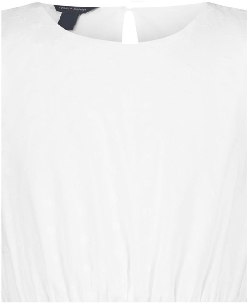 Girls' 7-16 Lace Asymmetric Tiered Dress
