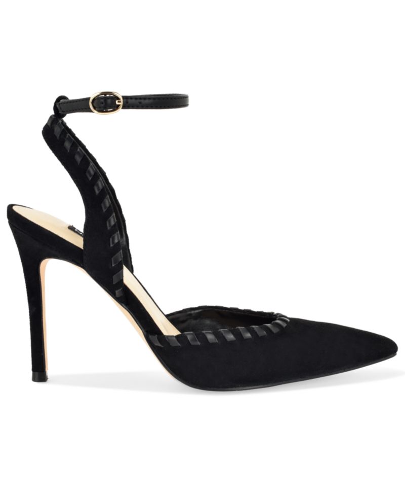 Women's Kenedy Suede Whipstitch Two-Piece Dress Pumps