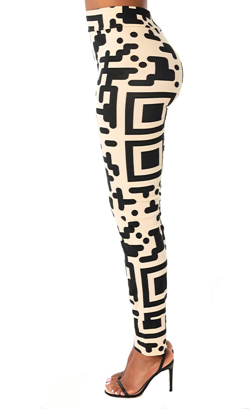 Women's QR Print Legwarmer Legging