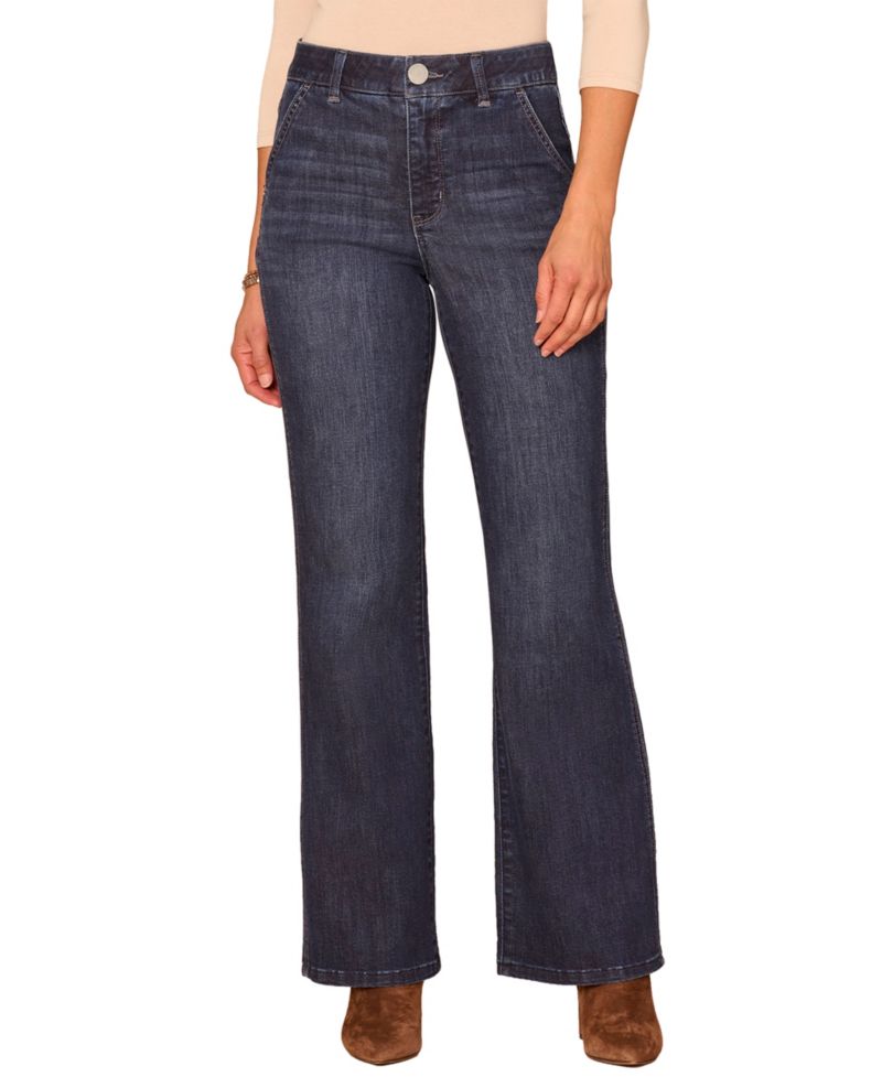 Women's "Ab" Solution Trouser Detail High-Rise Stretch Bootcut Jeans