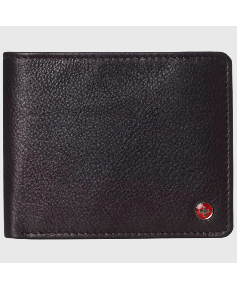 Men's Wallet for Men Nolan Commuter Bifold Dual ID Windows for License Work Badge RFID Protection Divided Bill Section Gift Boxed