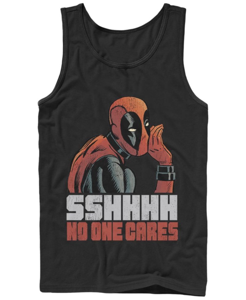 Men's Marvel Deadpool No One Cares Tank
