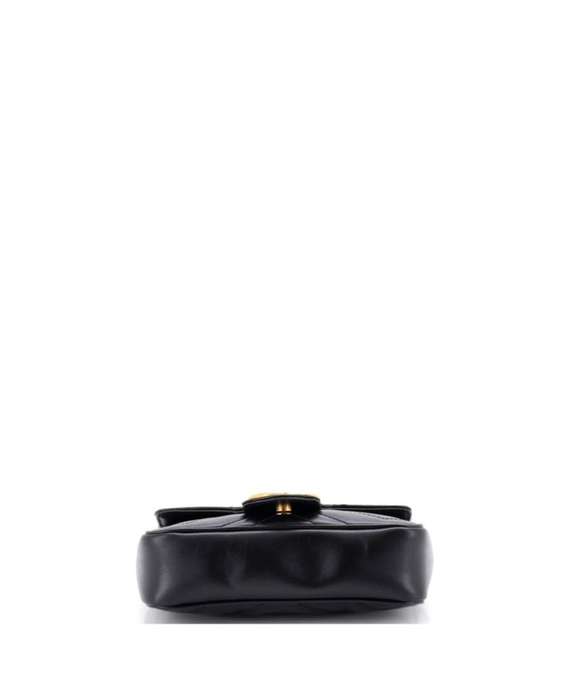 Super Mini GG Marmont Flap Bag Matelasse Leather