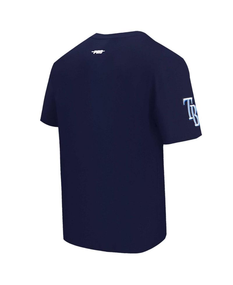 Men's Navy Tampa Bay Rays Turn It Up Dropped Shoulder T-Shirt