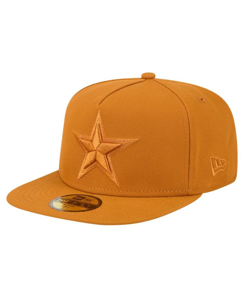 Men's Brown Dallas Cowboys Color Pack A-Frame 59FIFTY Fitted Hat