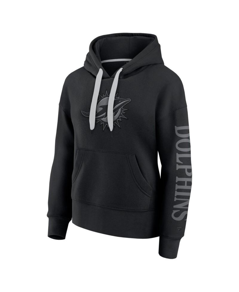 Women's Black Miami Dolphins Elements Next Pullover Hoodie