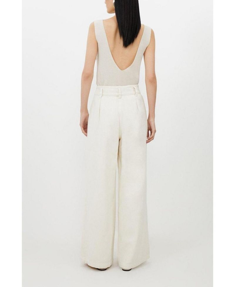 Women's High Waisted Denim Wide Leg Jeans