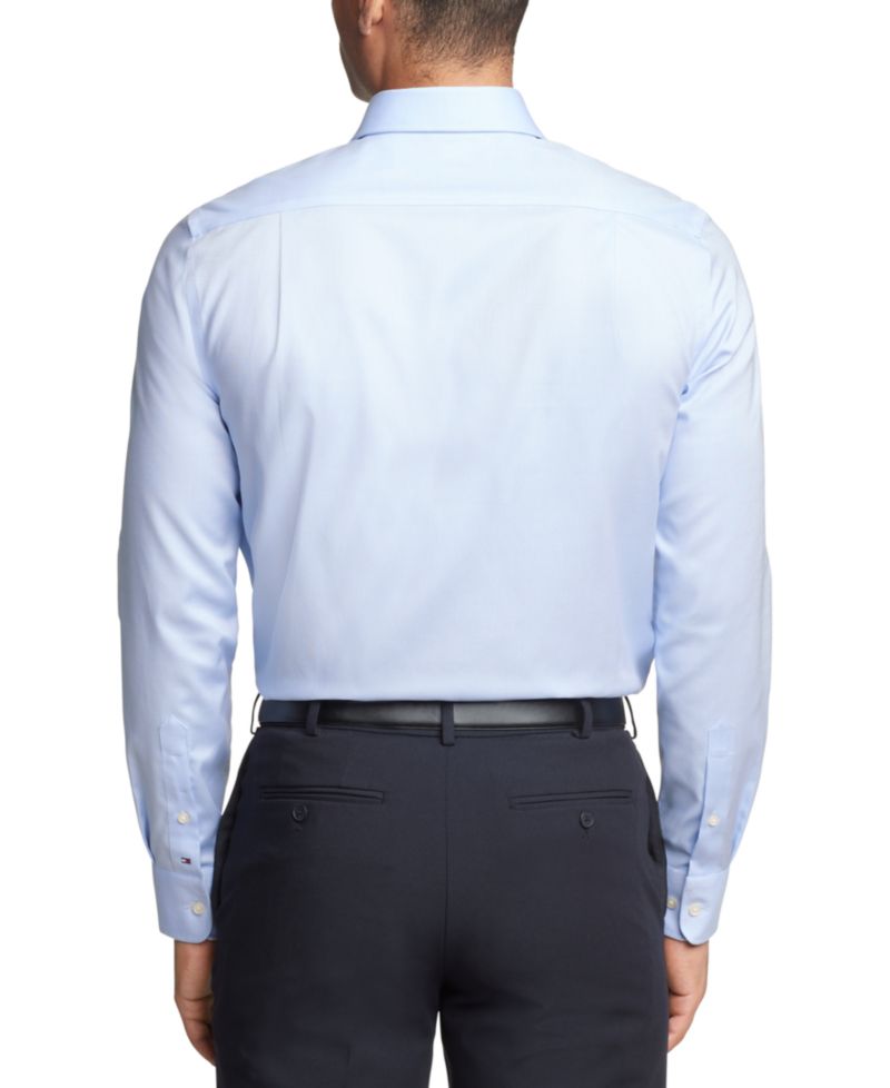 Men's TH Flex Essentials Wrinkle Free Stretch Dress Shirt, Regular & Slim Fit