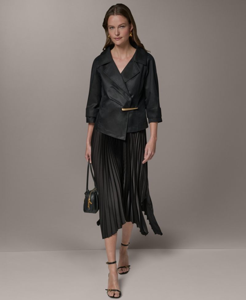 Women's Notch Lapel Bar Hardware Jacket