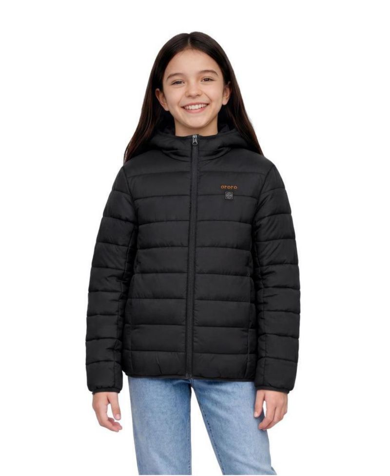 Kids' S- XL 4-Zone Heated Lightweight Puffer Jacket