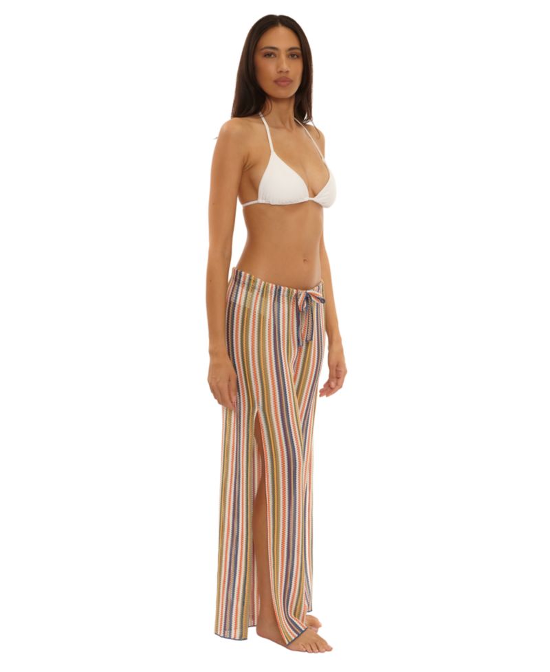 Women's Seaside Stretch Crochet Split Leg Swim Cover-Up Pants