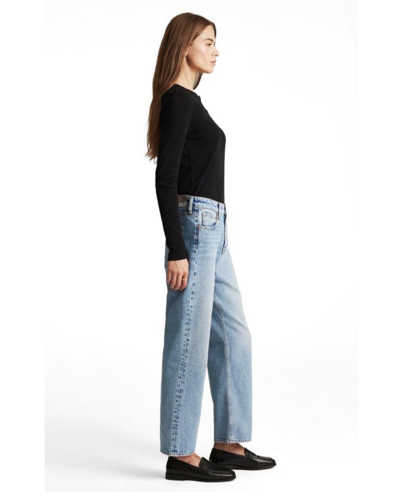 Women's Savannah High Rise Straight Leg In Lt Brushed Classic Denim